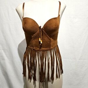 Indian/Native American Costume Top Festival Bra size XS